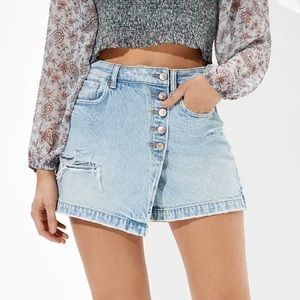 AE Denim Mom Skort